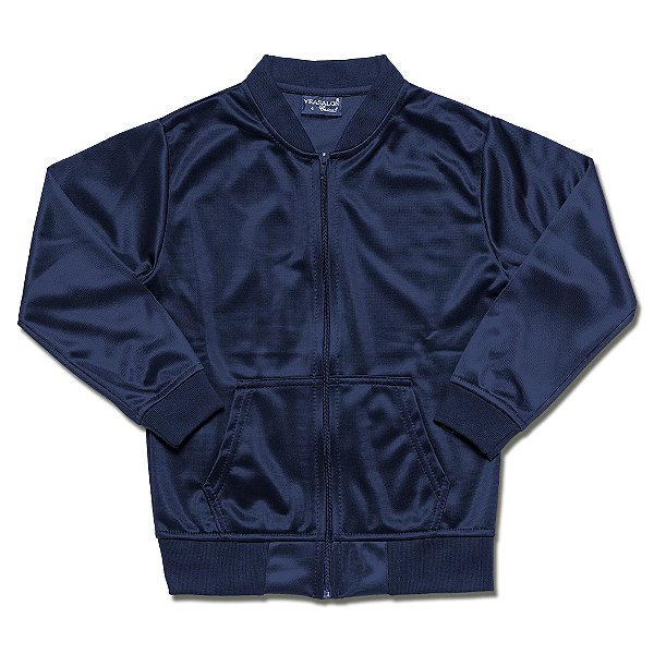 Jaqueta Infantil Flanelada Esportiva Unissex Com Zíper