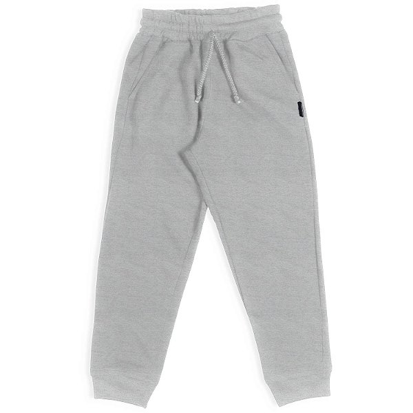 CALÇA INFANTIL MENINO BÁSICA MOLETINHO MESCLA