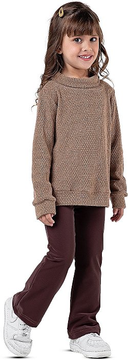 BLUSA INFANTIL MENINA CROCHET NUTELLA