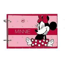 Caderno Argolado com Fichas Minnie