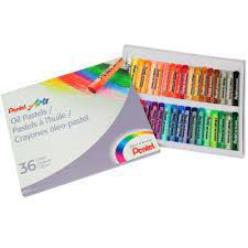 Giz Pastel Oleoso Pentel c/36 cores.