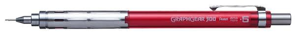 Lapiseira Pentel Graphgear Corpo Vermelho Transparente 0.5mm