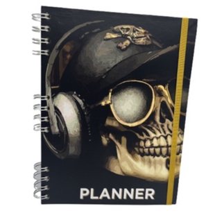 Agenda Permanente Planner  -  Caveira Estilo Motoqueira