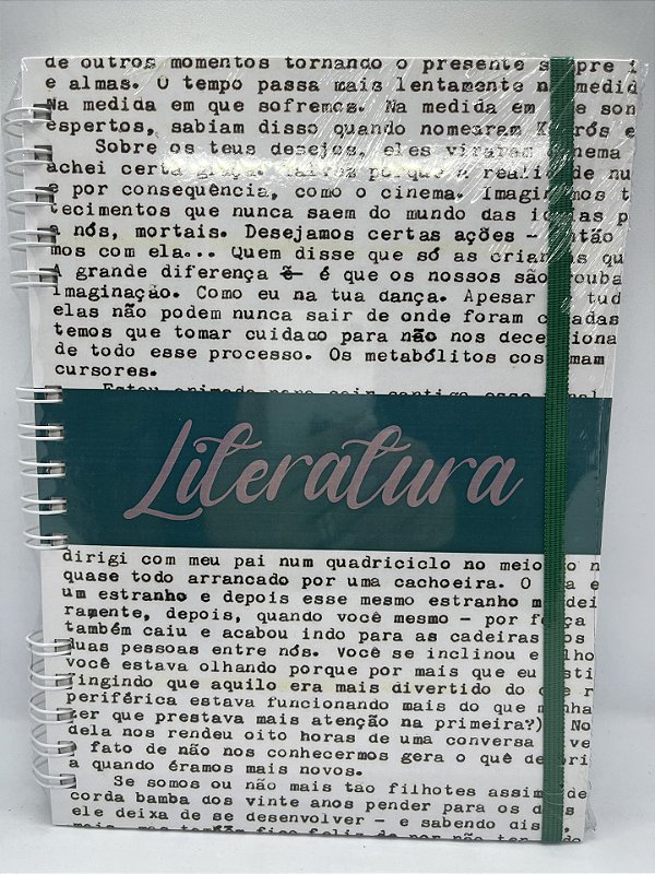 Caderno Universitário Capa Literatura.