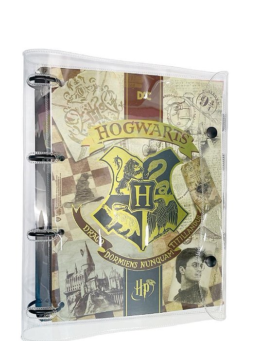 Fichário Universitário Harry Potter c/192 Fls e 10 Divisórias