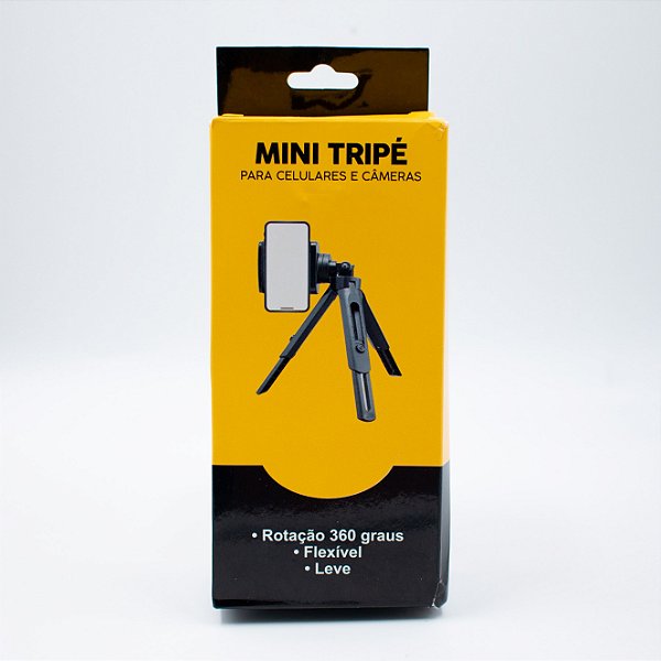 Mini Tripé Para Celulares e Câmeras Max- Tr001