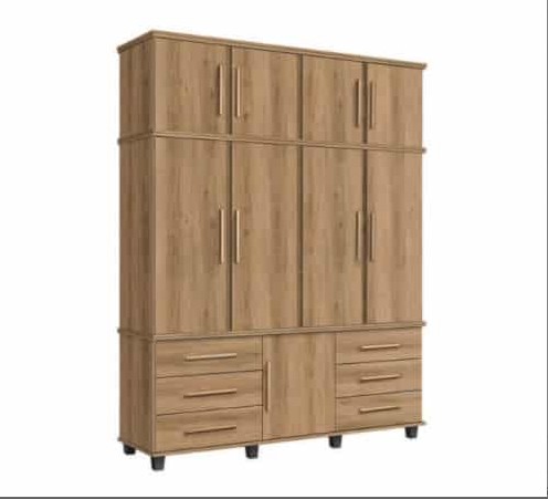 GUARDA-ROUPA FABRIMOVEIS PRISMA 4PTS NATURE 6300NE