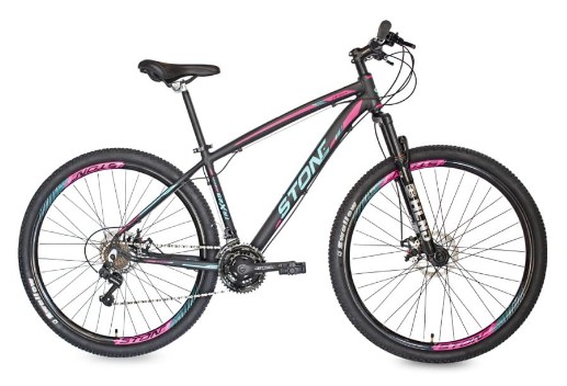 BICICLETA STONE ARO 29 T17 PRETO PINK/AZUL