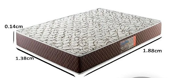 COLCHAO UMAFLEX OURO D33 CASAL 138X188X14 - MARROM