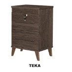 MESA DE CABECEIRA TRINOBEL - 2 GAVETAS - TEKA