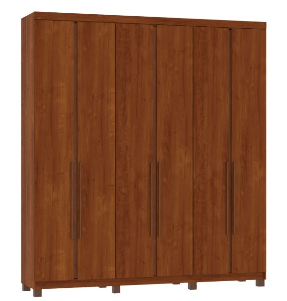 GUARDA-ROUPAS MIRARACK VALENÇA -  6 PORTAS - IPE