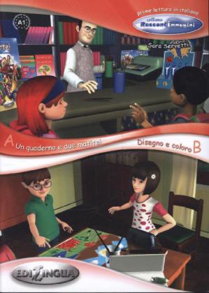 Raccontimmagini - Un quaderno e due matite / Disegno e coloro - A1