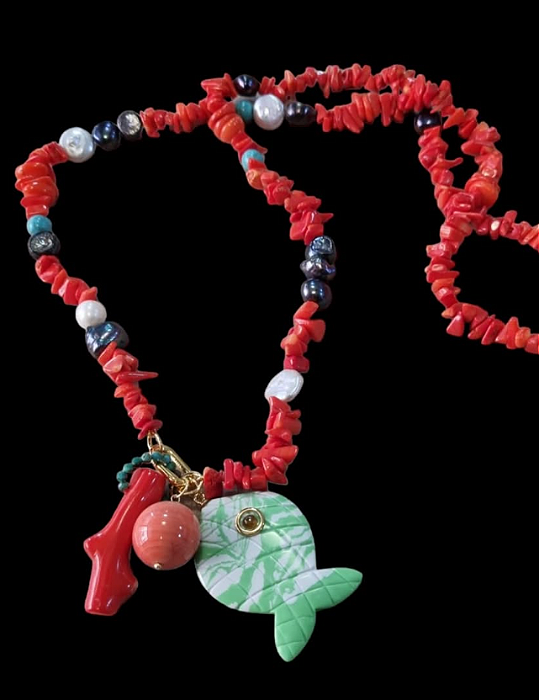 Colar Coral Natural
