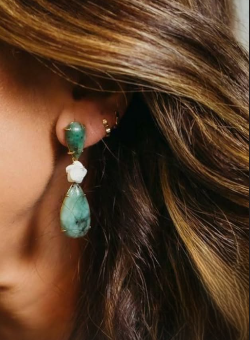 Brinco Gota Amazonita