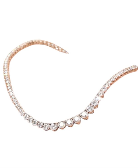 Colar Riviera Moissanite Degrade