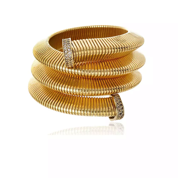 Bracelete Hemera Cuff Tubogas Ouro