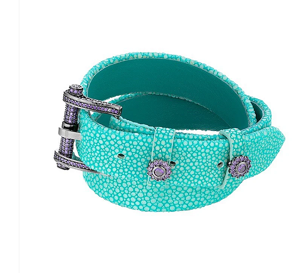 Choker ou Pulseira Dupla Galuchat