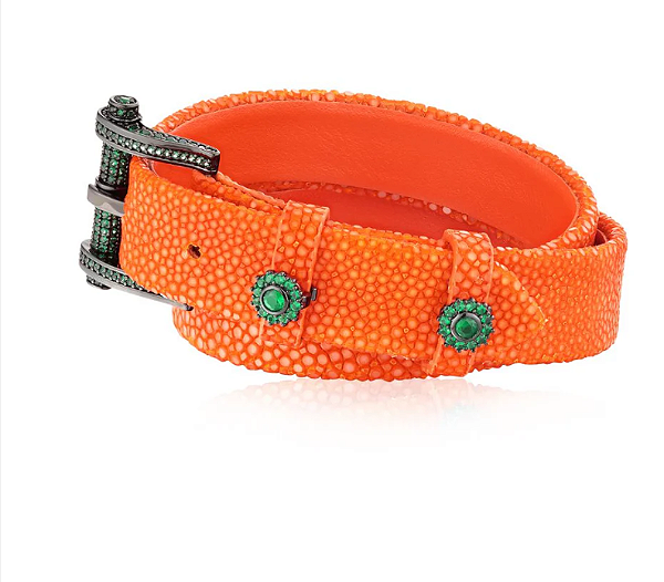 Choker ou Pulseira Galuchat Dupla