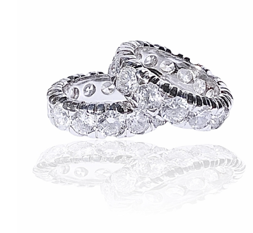 Aliança Russa Moissanite