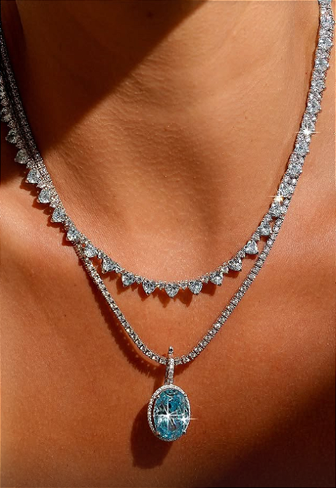 Colar Riviera Coração