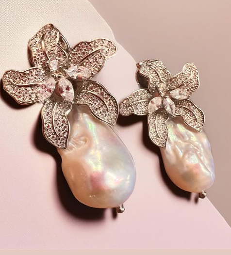 Brinco Orquidea Barroca