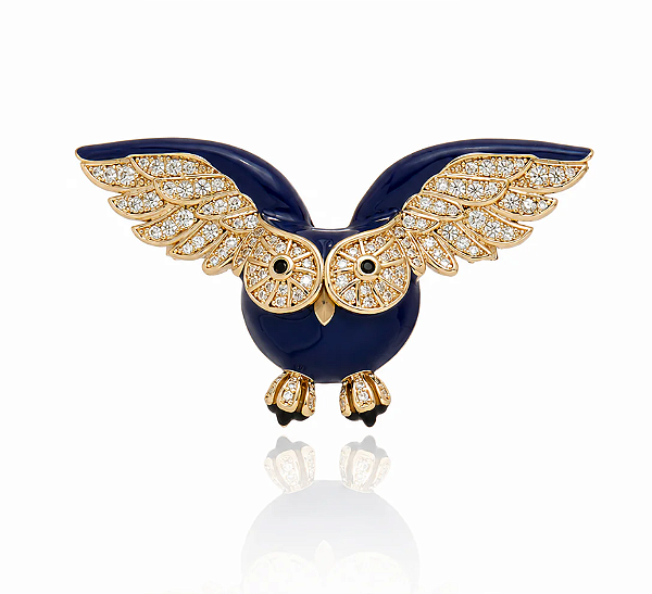Broche Coruja Ouro