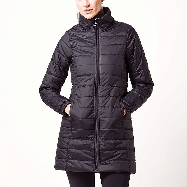 jaqueta fila thermal long feminina