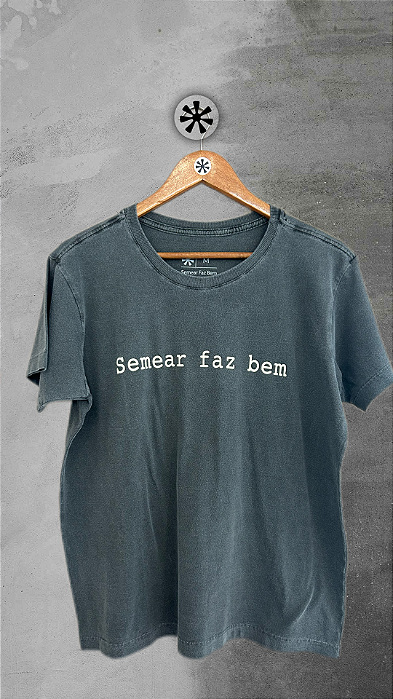 T-shirt Slim Stone SFB - Chumbo