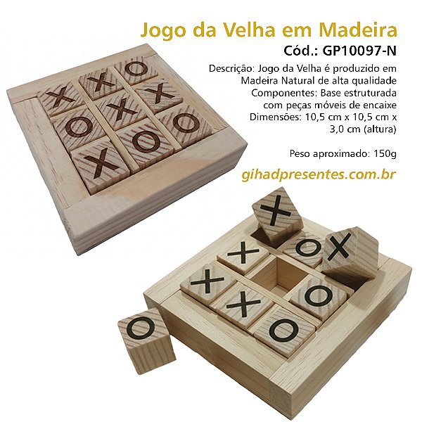 Jogo da Velha em Madeira