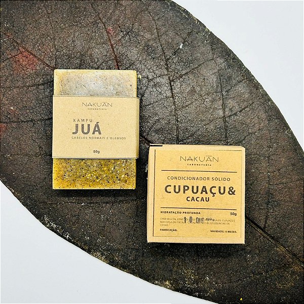 Condicionador de Cacau e Xampu Juá - Cabelos oleosos