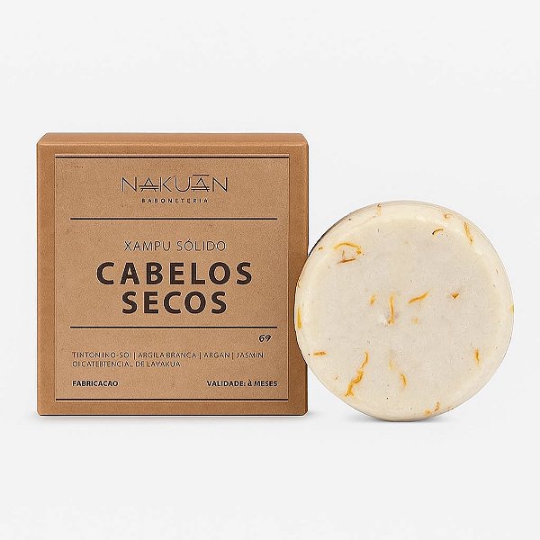 Shampoo Sólido Pastilha - Cabelos Secos