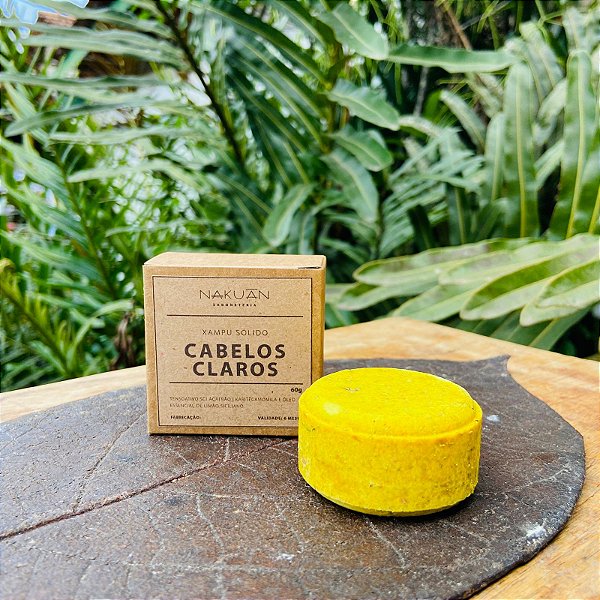 Shampoo Sólido Pastilha - Cabelos Claros