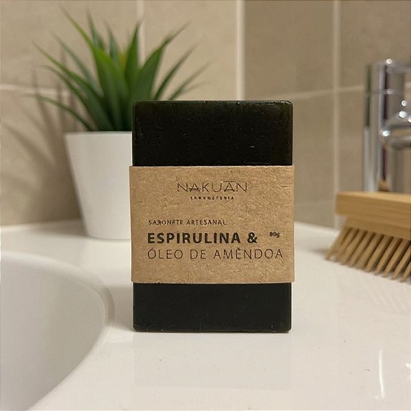 Sabonete de Espirulina com Óleo de Amêndoas