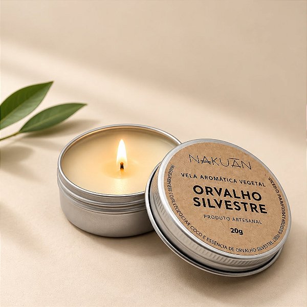 Mini Vela Aromática Vegetal