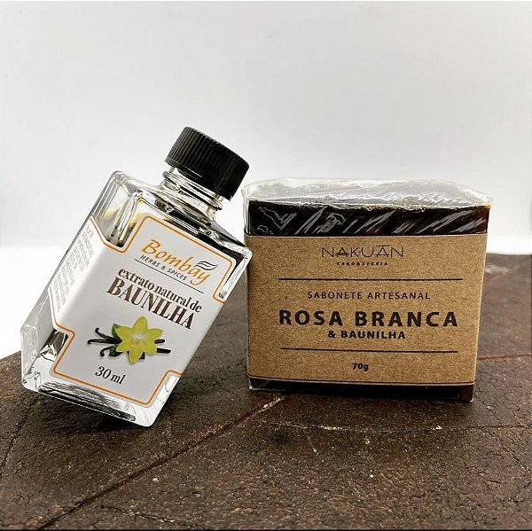 Sabonete de Rosa Branca e Baunilha