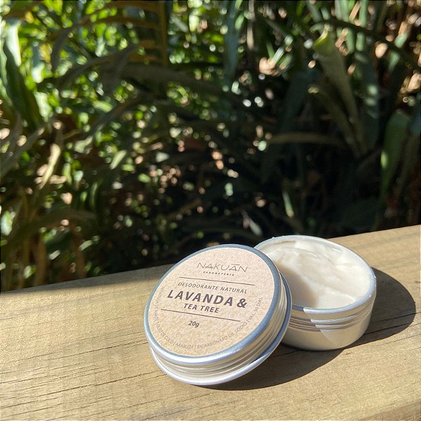 Desodorante Natural de Lavanda e Tea Tree - Nova Embalagem!