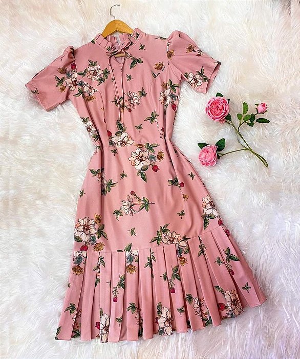 Vestido tubinho com pregas 2025