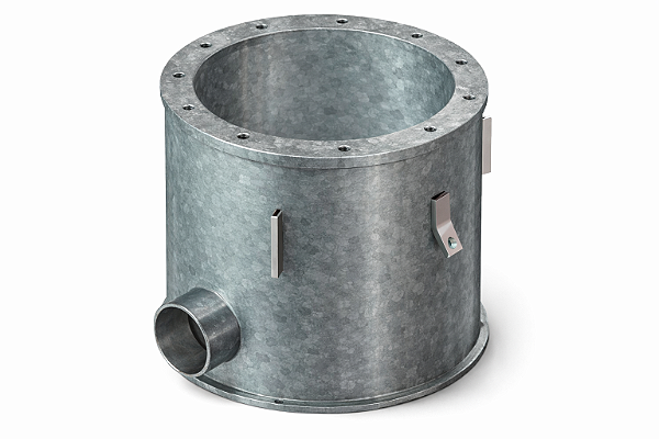 Base metálica para luminária elevada tipo FAA L-868