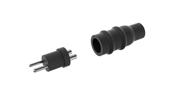 Conector Secundário para cabo de dois núcleos , Diâmetro do cabo 8,5-13,5mm e Condutor 1,5-2,5mm² Plug/Receptáculo (macho/Fêmea) FAA L823