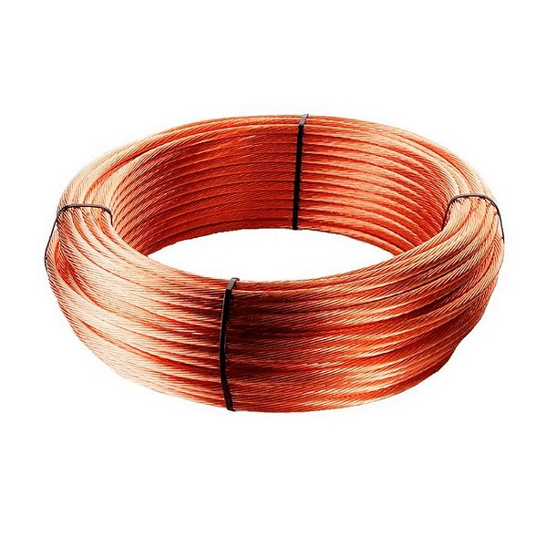 Cabo de cobre nu, classe 2, formação 7 fios, NBR 6524