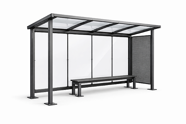 Abrigo metálico urbano