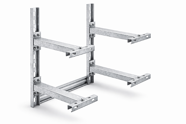 Subestrutura metálica para revestimento de fachada