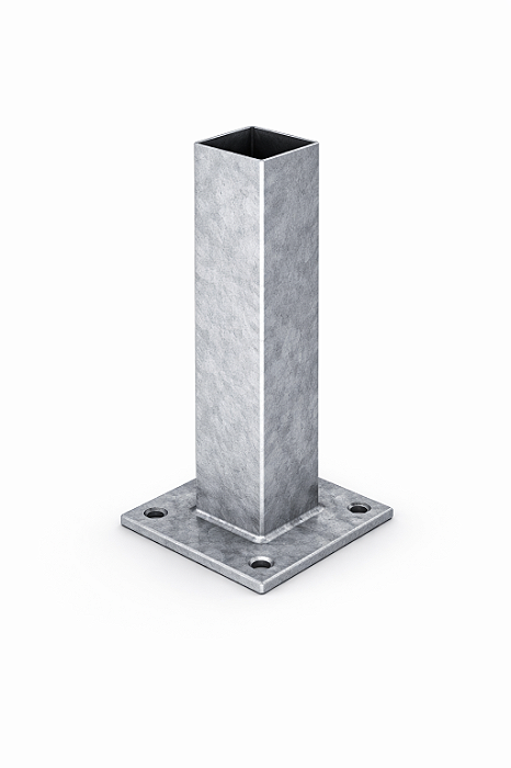 Pilar metálico soldado médio