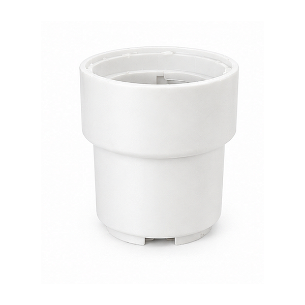 SOQUETE BAQUELITE P/ BASE P28S 250V/8A BRANCO