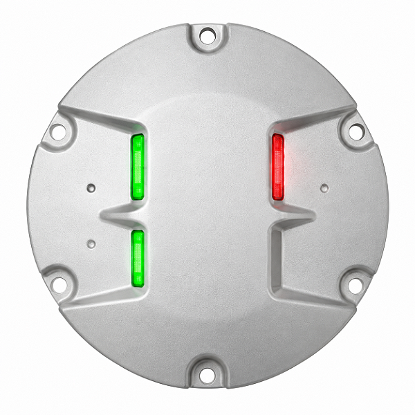 Luminária LED Embutida de Cabeceira e Final de Pista 12” – Verde/Vermelha – 6,6A – IP68