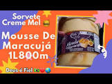 SORVETE CREME MEL DOIS MOUSSE MARACUJA 1,8L