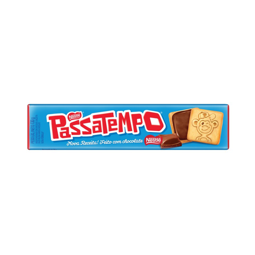 BISCOITO PASSATEMPO RECHEADO CHOCOLATE 130GR