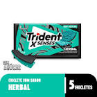 CHICLETE TRIDENT HERBAL BLACK 8GR