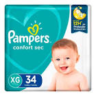 FRALDA PAMPERS CONFORTSEC MEGA XG34UN