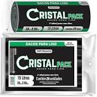 SACO PARA LIXO CRYSTAL PACK PTO 15L 20UN